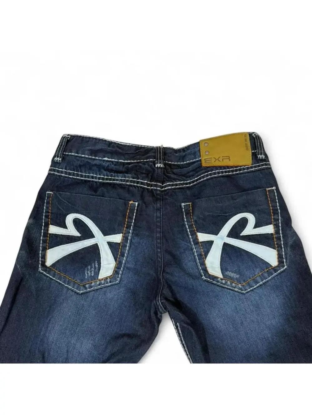 Progressive collection EXR denim jeans with signature design - Picture 1 of 8
